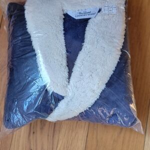 Vermont Country Store Men's Ultra-Plush Fleece Wrap Robe Size Large